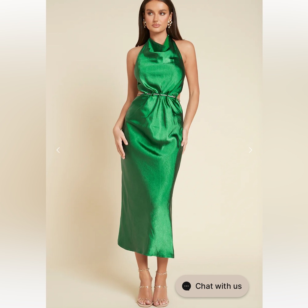 Runaway the label emerald dress